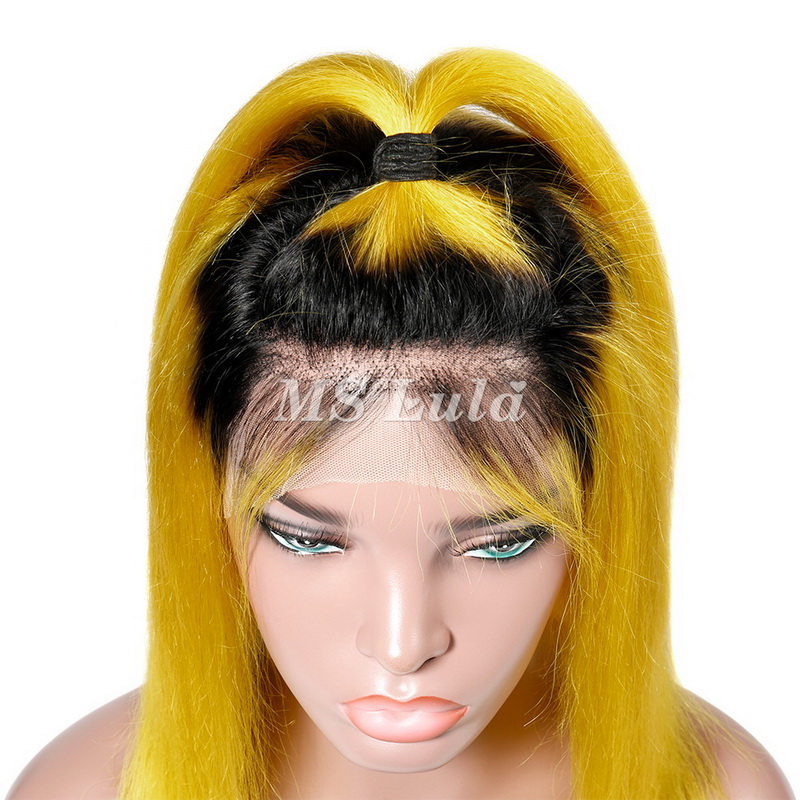 Clearance Sale Colored Straight BOB Lace Front Wig - 图片 9